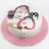 ladies doctor theme fondant cake from lallantop cake shop noida and east delhi From LallamTop Cake Shop