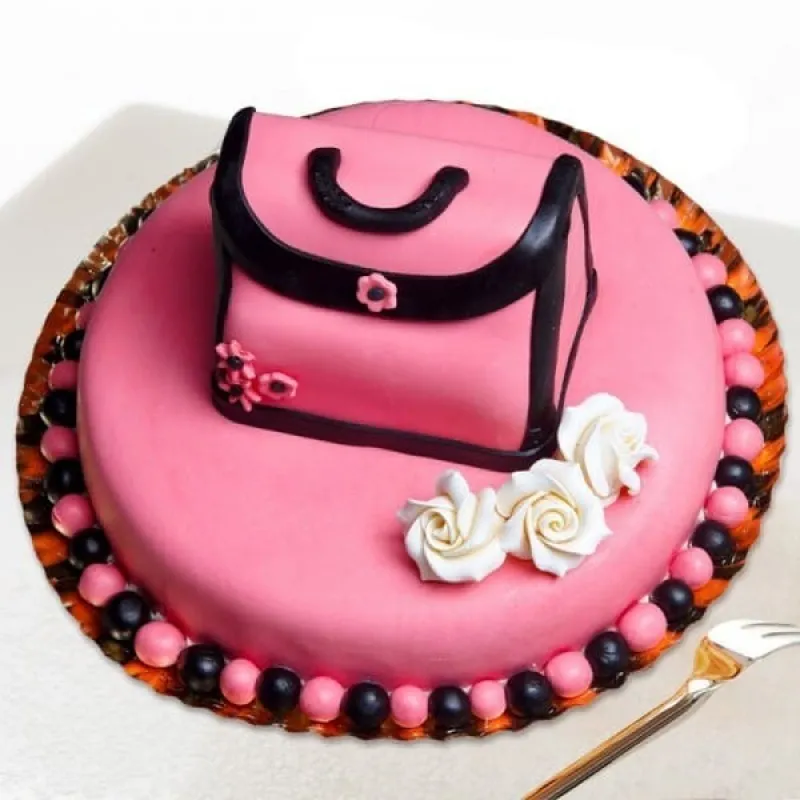 Ladies Purse Fondant Cake 3 Ladies Purse Fondant Cake