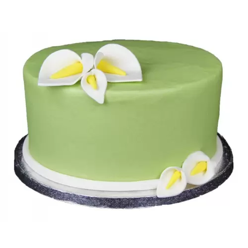 Lily Theme Fondant Cake 3 Lily Theme Fondant Cake