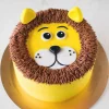 Lion Face Semi Fondant Cake 1 Lion Face Semi Fondant Cake From Lallantop Cake Shop - Delivery In East Delhi, South-East Delhi, Ghaziabad, And Noida