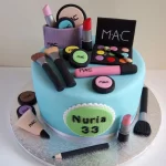 mac makeup birthday cake from lallantop cake shop noida and east delhi From LallamTop Cake Shop