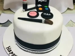 MAC Makeup Theme Fondant Cake