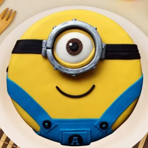 Magical Minion Fondant Cake 3 Magical Minion Fondant Cake - Lallantop Cake Shop