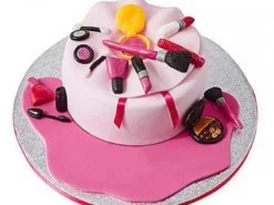 Make Up Bag Fondant Cake