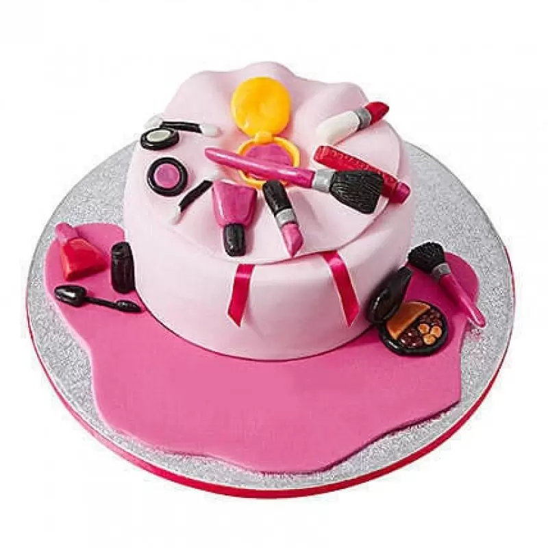 Make Up Bag Fondant Cake 3 Make Up Bag Fondant Cake