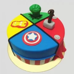 mighty avengers fondant cake from lallantop cake shop noida and east delhi From LallamTop Cake Shop