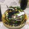 military theme fondant cake from lallantop cake shop noida and east delhi From LallamTop Cake Shop