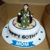 mom 60th birthday fondant cake from lallantop cake shop noida and east delhi From LallamTop Cake Shop