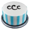 Monogram Stripes Fondant Cake From Lallantop Cake Shop Noida And East Delhi From Lallamtop Cake Shop