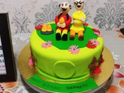 Motu Patlu Theme Fondant Cake