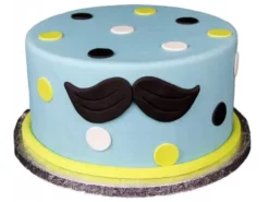 Mustache Theme Cake