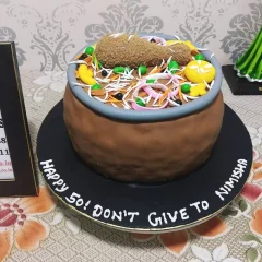 Mutton Biryani Handi Theme Cake