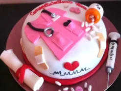 Nurse Theme Fondant Cake