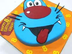 Oggy Face Designer Fondant Cake