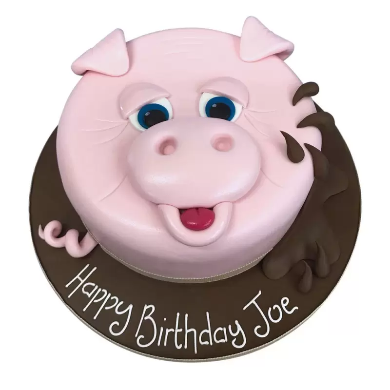 Piglet Party Fondant Cake 3 Lallantop Cake Shop'S Piglet Party Fondant Cake - Delivery In East Delhi, South-East Delhi, Ghaziabad, And Noida