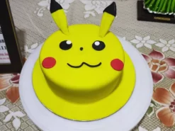Pikachu Cartoon Fondant Cake from LallanTop Cake Shop - Perfect for Kids' Birthday | Delivery in East Delhi, South-East Delhi, Ghaziabad, and Noida.