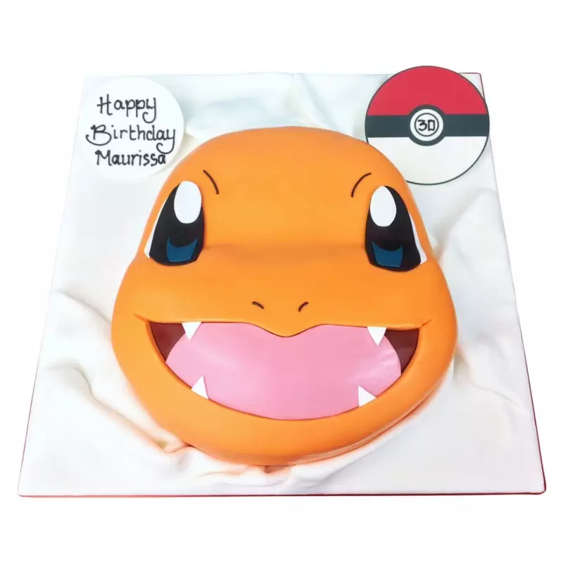 Pokemon Charmander Fondant Cake 3 Pokemon Charmander Fondant Cake