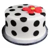 Polka Dot Quill Fondant Cake 1 Polka Dot Quill Fondant Cake From Lallantop Cake Shop Noida And East Delhi From Lallamtop Cake Shop