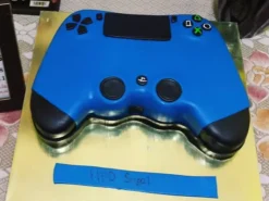 PS4 Controller Birthday Fondant Cake