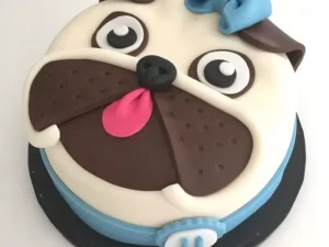 Pug Puppy Dog Theme Cake