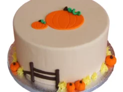 Pumpkin Theme Fondant Cake