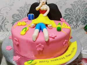 Pussy Licking Theme Naughty Cake