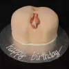 pussy shape customized fondant cake from lallantop cake shop noida and east delhi From LallamTop Cake Shop