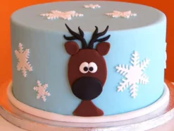 Raindeer Theme Fondant Cake