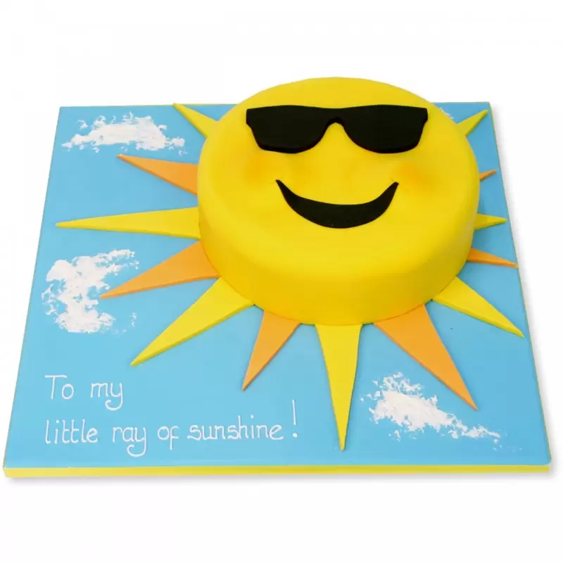 Ray Of Sunshine Fondant Cake 3 Ray Of Sunshine Fondant Cake