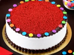 Red Velvet Gems Cake