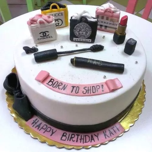 Shopaholic Theme Fondant Cake 3 Shopaholic Theme Fondant Cake