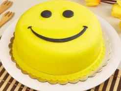 Smiling Face Emoji Fondant Cake from LallanTop Cake Shop - Delivery in East Delhi, South-East Delhi, Ghaziabad, and Noida