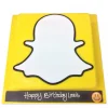 snap chat logo fondant cake from lallantop cake shop noida and east delhi From LallamTop Cake Shop