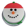 Snowman Face Fondant Cake From Lallantop Cake Shop Noida And East Delhi From Lallamtop Cake Shop