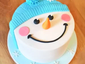 Snowman Fondant Cake