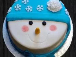 Snowy Man Fondant Cake