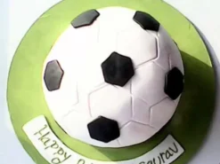 Soccer Ball Fondant Cake