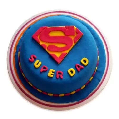 Super Dad Designer Fondant Cake 3 Super Dad Designer Fondant Cake