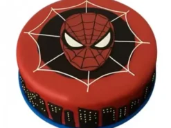 Superb Spiderman Fondant Cake