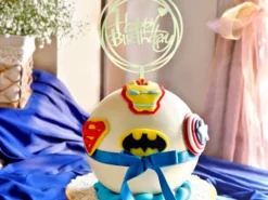 Superhero Theme Pinata Ball Cake from LallanTop Cake Shop
