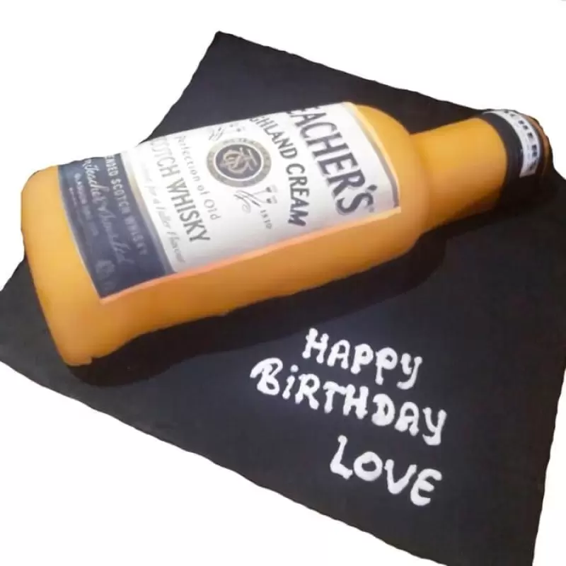 Teacher Scotch Whisky Fondant Cake 3 Teacher Scotch Whisky Fondant Cake