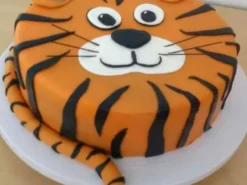 Tiger Face Fondant Cake