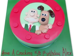 Wallace and Gromit Fondant Cake
