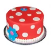 White Polka Dot Red Fondant Cake 1 White Polka Dot Red Fondant Cake From Lallantop Cake Shop Noida And East Delhi From Lallamtop Cake Shop