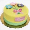 Yellow Floral Fondant Cake From Lallantop Cake Shop Noida And East Delhi From Lallamtop Cake Shop
