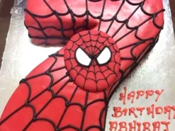 7th Birthday Spiderman Fondant Cake