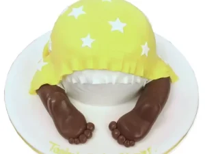 Babies Bottom Theme Fondant Cake