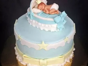 Baby In The Crib Theme Cake