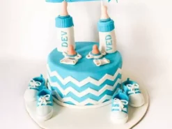 Baby Welcoming Fondant Cake