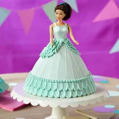 Blue Barbie Designer Cake